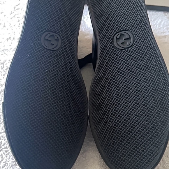 AUTHENTIC BLACK LEATHER GUCCI SNEAKERS… SIZE 40/6 MEN’S OR 9 WOMEN’S… EXCELLENT - Picture 10 of 14